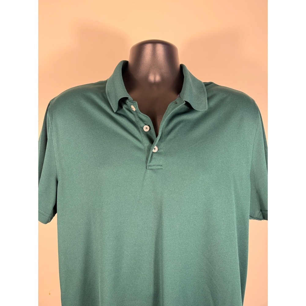 Amazon Essentials Men's Polo Shirt Large Green Slim Short Sleeve Casual